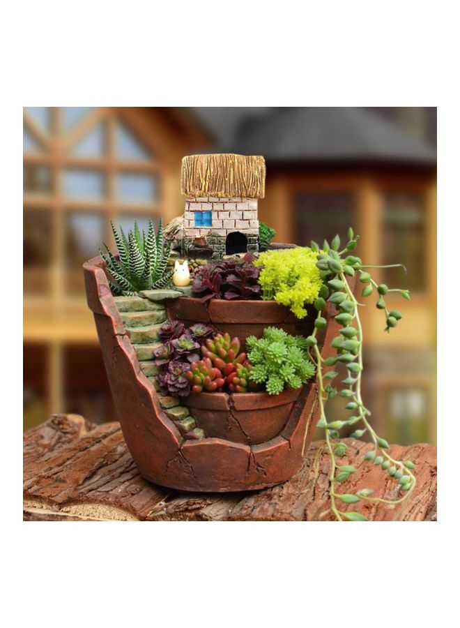 Generic Decorative Flower Pot Brown/Green/Blue 10x75x120mm  - Image 3