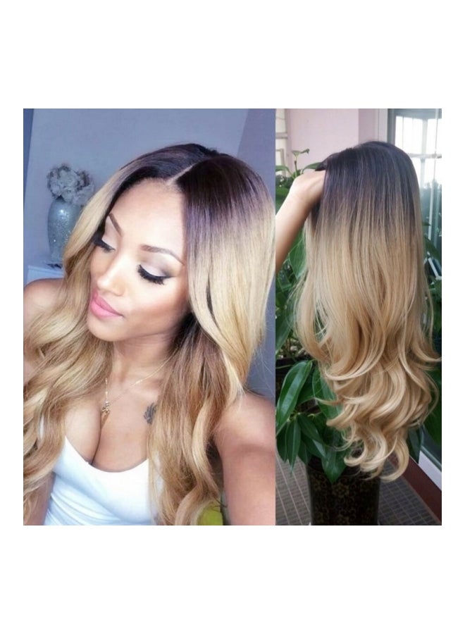 باروكة شعر مجعدة ذهبي/أرجواني M - Image 2