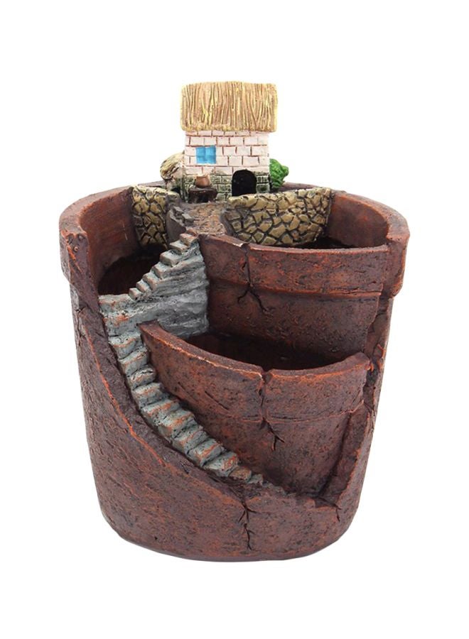 Generic Decorative Flower Pot Brown/Green/Blue 10x75x120mm  - Image 1