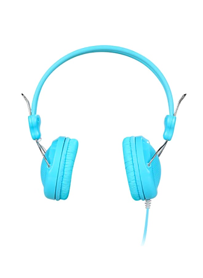 Hoco Over-Ear Wired Headphones Blue
