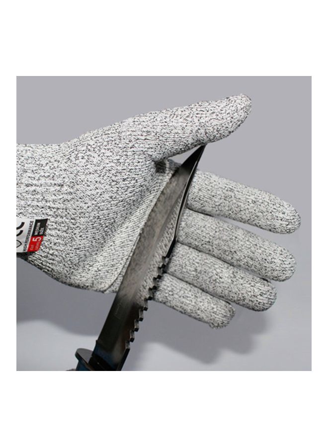 Cut-Resistant Safety Gloves Grey/White 22x11x1cm - Image 3