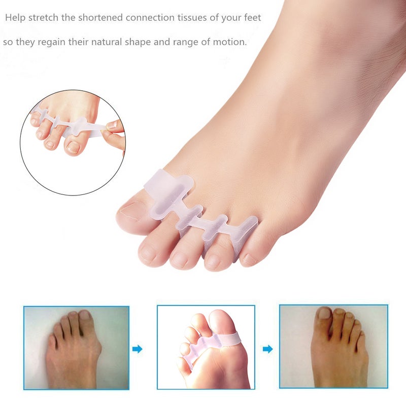 1-Pair Gel Toe Separator Stretchers Spacers Relieve Pain Straightener - Image 4