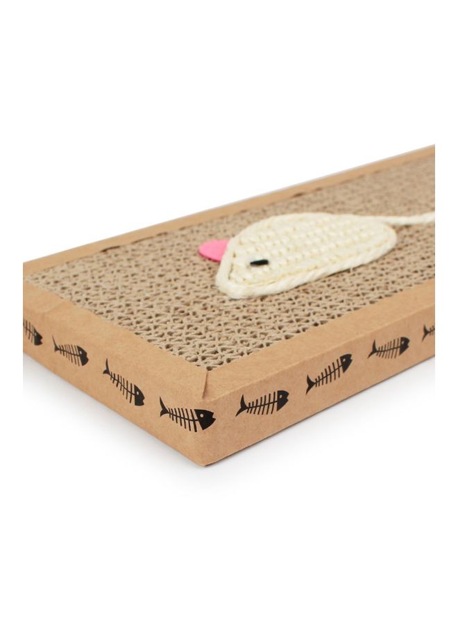 Cat Claws Scratch Board Brown/White/Pink - Image 2