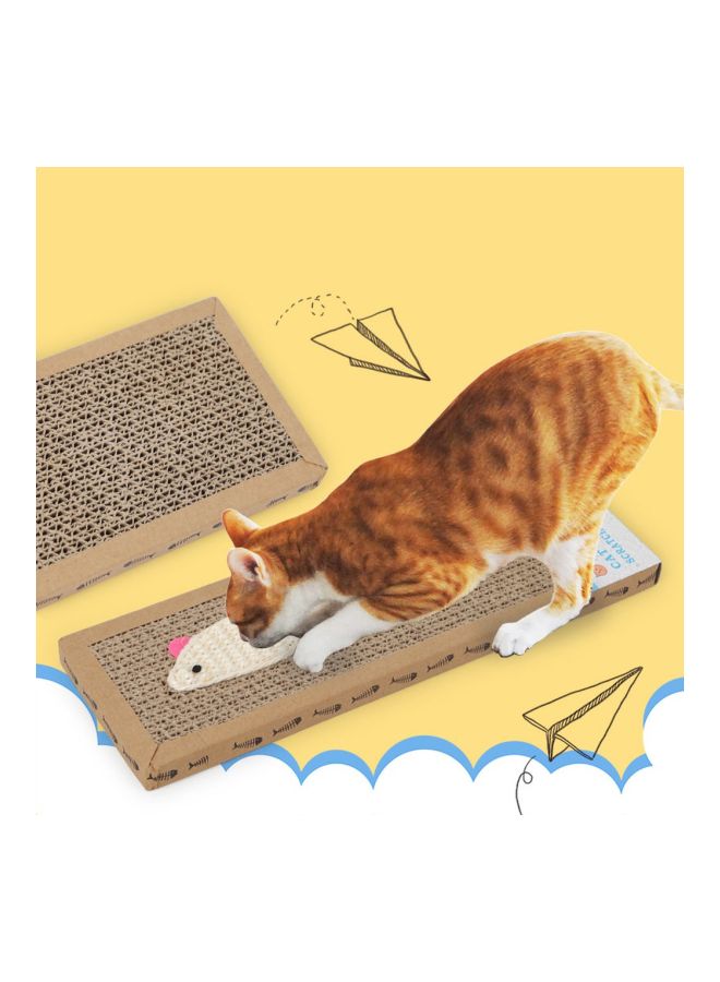 Cat Claws Scratch Board Brown/White/Pink - Image 3