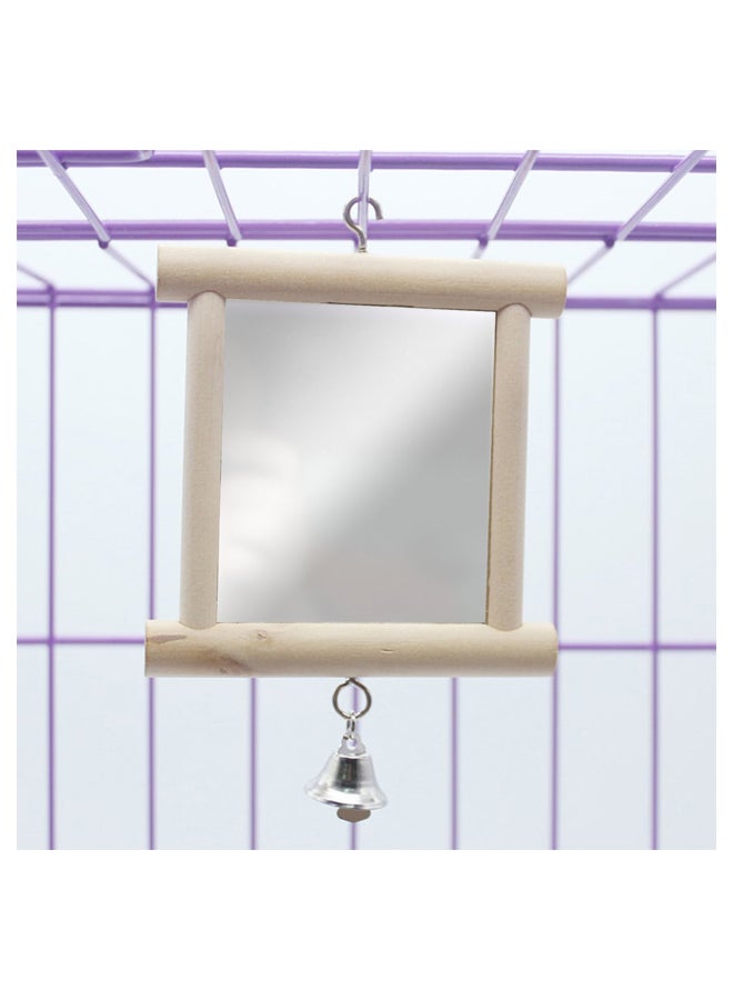 Mirrored Bird Cage Stand Bar Beige/Clear - Image 5