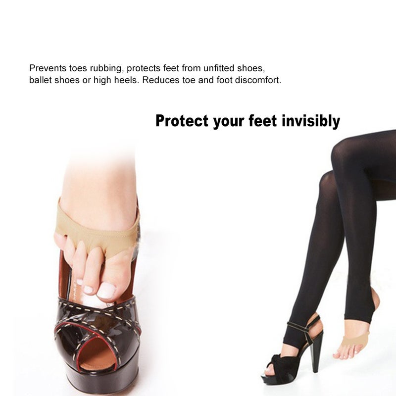 Generic Invisible Fore Foot Socks Half Backless Toe Pad - Image 4