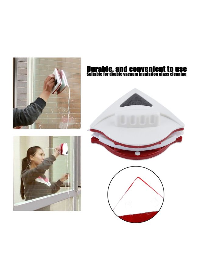 Adjustable Double Faced Glass Cleaner White 12x6x2.5cm - Image 2