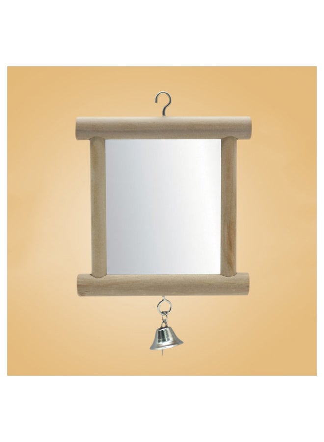 Mirrored Bird Cage Stand Bar Beige/Clear - Image 2