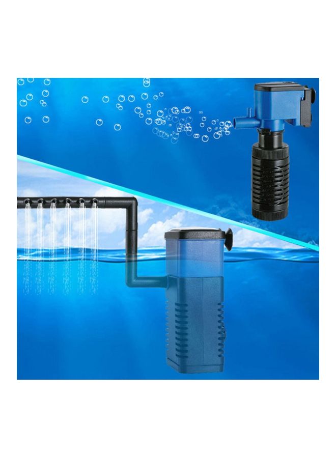 ZHIYANG 3 In 1 Aquarium Internal Oxygen Enlarger Filter Black/Blue - Image 2