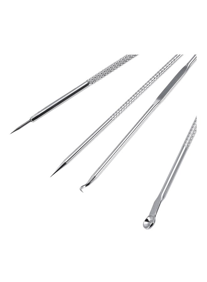 Generic 4-Piece  Blackheads And Acne Remover Pin Set Silver  - Image 2