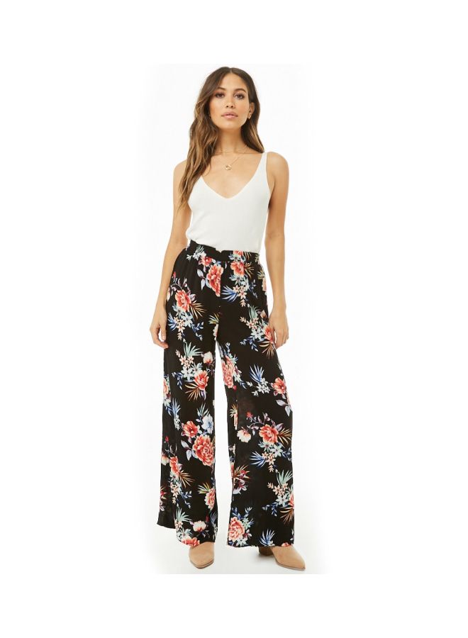 Printed Casual Pants Multicolour
