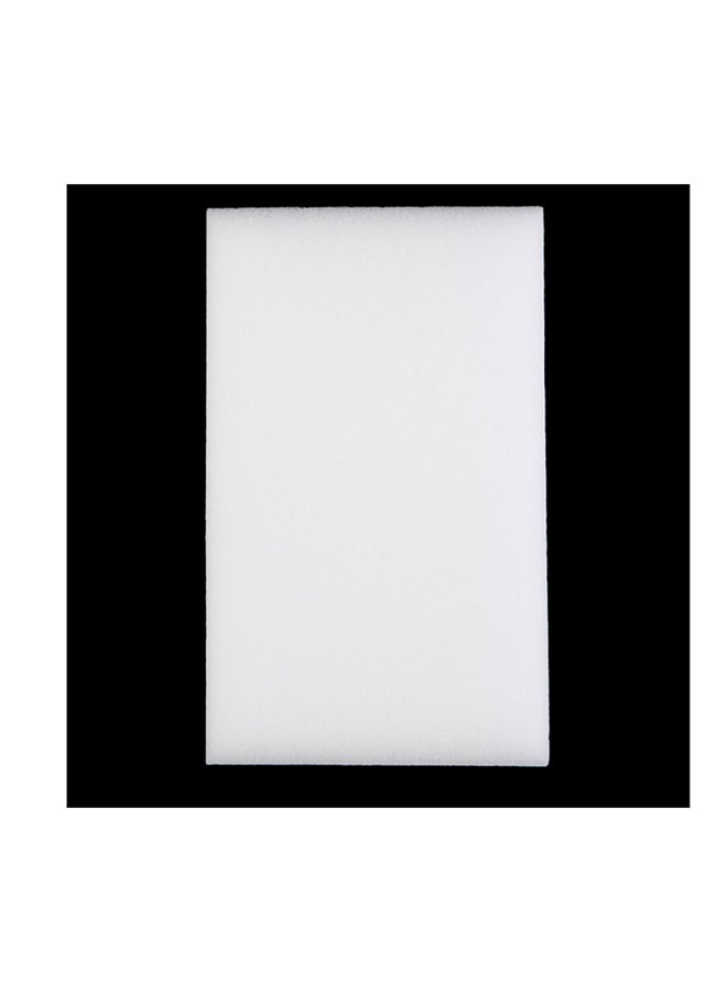 100-Piece Universal Multi Functional Magic Sponge White - Image 1