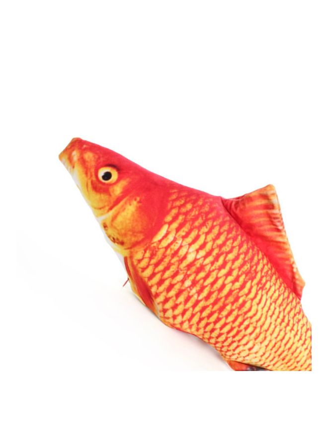 3D Fish Plush Toy Red/Yellow 20cm - Image 2