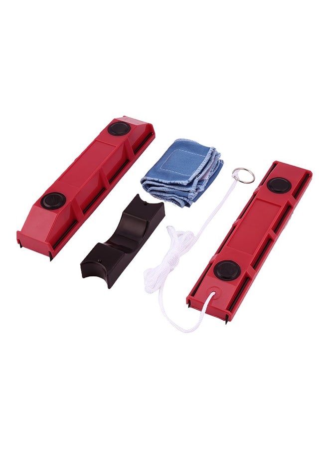 طقم منظف النافذة المغناطيسي مكون من 4 قطع متعدد الألوان 230 x 65 x 50مم - Image 1