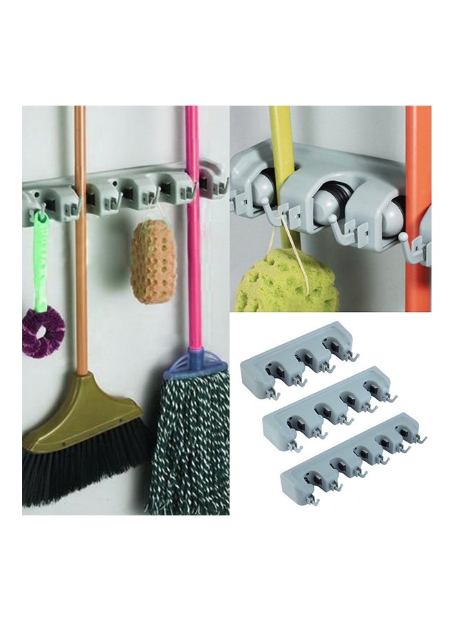 Wall Mounted Mop Organizer Grey - Image 3
