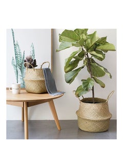 Generic Foldable Flower Vase Hanging Basket Beige 32x28centimeter  - Image 3