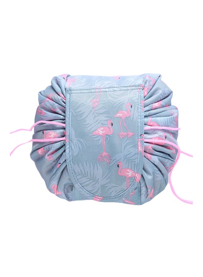 Hanging Waterproof Travel Toiletry Wash Makeup Storage Organizer Bag Light Blue 560x680x50mm 