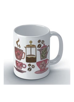 Wackylicious Valentina Beans Printed Coffee Mug White/Pink 8.2x9.5cm  - Image 2