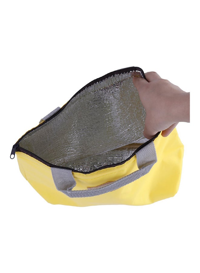 Thermal Insulated Cooler Lunch Box Bag Yellow 28x11x20cm - Image 2