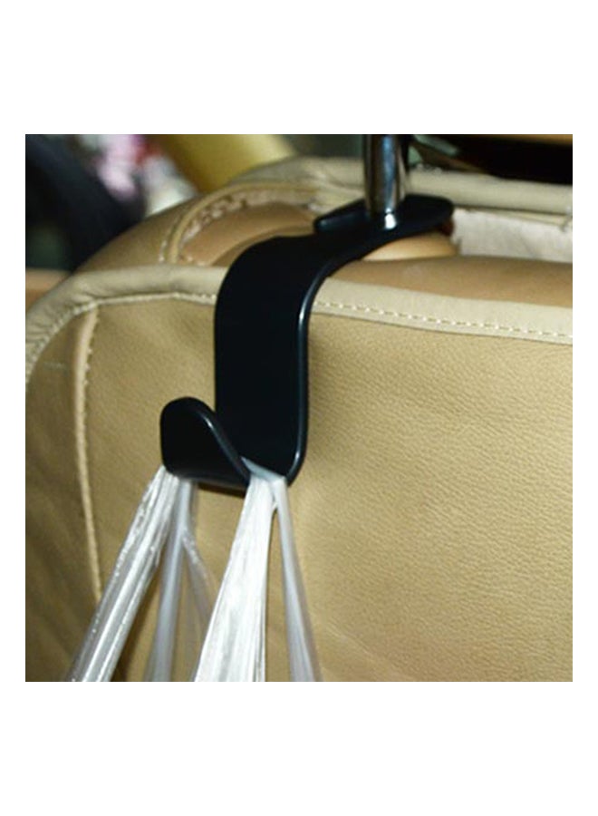 4-Piece Car Back Seat Hooks Black  - Image 2