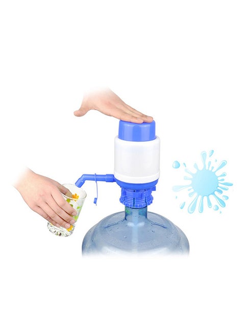 Manual Hand Press Drinking Water Dispenser Multicolour 10x10x20cm