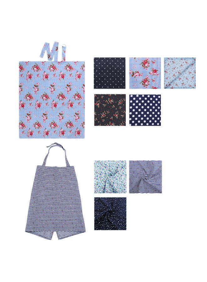 خامة قطنية ناعمة، غطاء بطانية مريح ومسامي للرضاعة الطبيعية مع شريطين قابلين للتعديل - Image 3