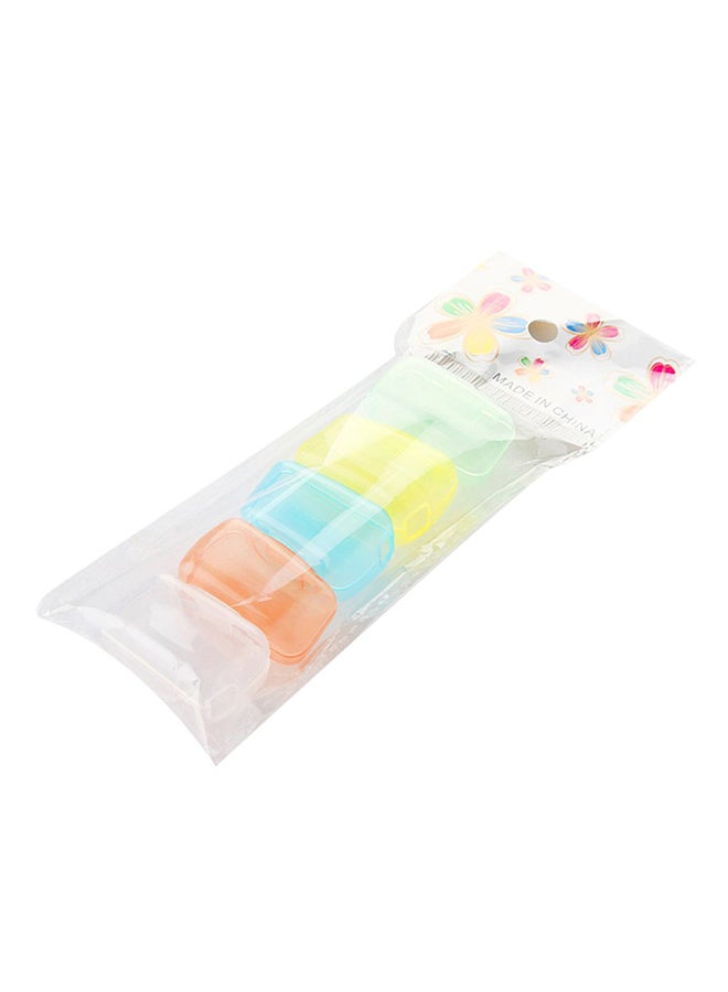5-Piece Toothbrush Protective Cap Multicolour 40x20x25mm - Image 1