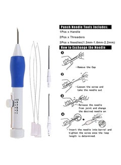 Generic 2-Piece Needle Felting DIY Craft Set White/Blue  - Image 2