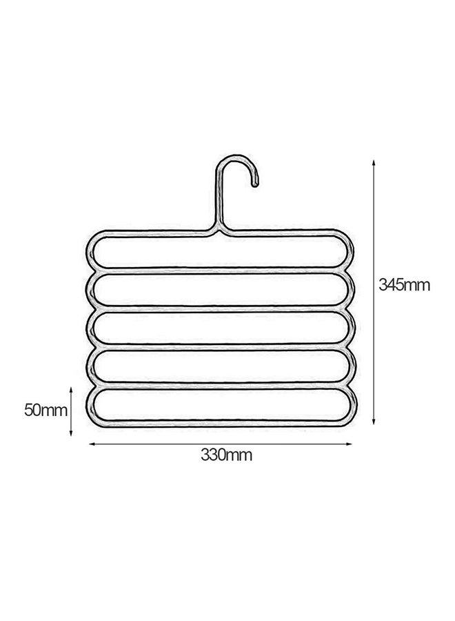 5 Layers Trouser Hanger Black - Image 2