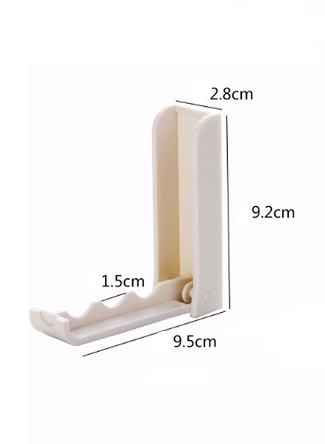 Foldable Door Wear Resistant Hook Beige 9.5x9.2x2.8centimeter - Image 2