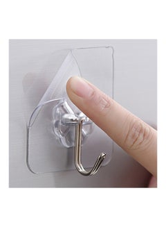 Generic Adhesive Waterproof Steel Wall Hook White/Silver 6x6centimeter  - Image 3