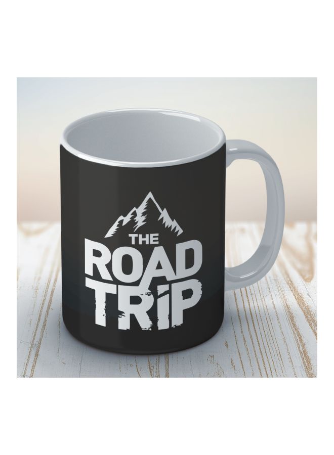 Wackylicious Road Trip Printed Coffee Mug Black/White 8.2x9.5cm - Image 3