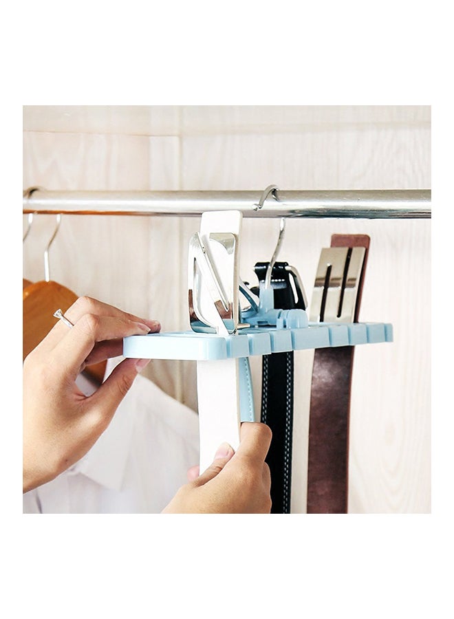 Multi Purpose Tie Belt Hanger Blue/Silver 22.7x7.5x10.8centimeter  - Image 2