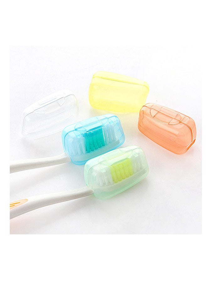5-Piece Toothbrush Protective Cap Multicolour 40x20x25mm - Image 3
