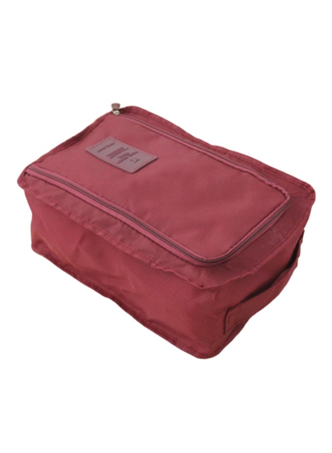 Waterproof Shoe Travel Pouch Storage Bag Red Wine  - Image 1