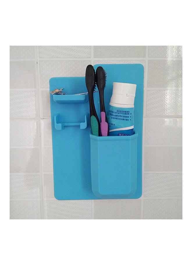 Generic Silicone Wall Toothbrush Holder Blue 21.5x14.5centimeter  - Image 2