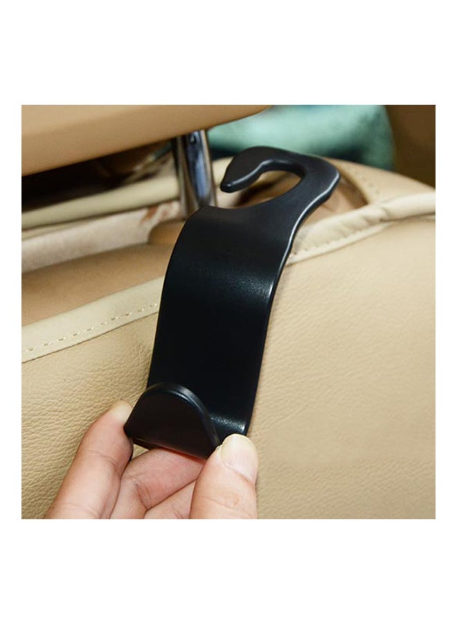 4-Piece Car Back Seat Hooks Black  - Image 3