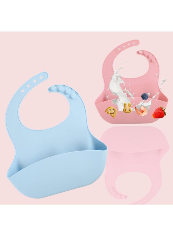PREUP Newborn Infant Functional Silicone Light Weight Food Bibs Baberos For Baby  - Image 5
