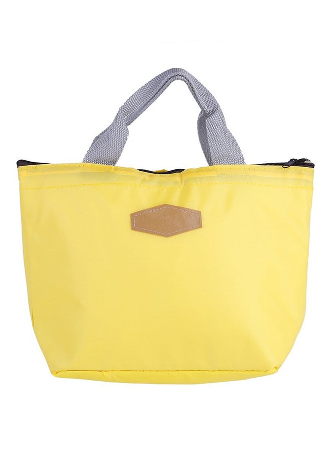 Thermal Insulated Cooler Lunch Box Bag Yellow 28x11x20cm - Image 1