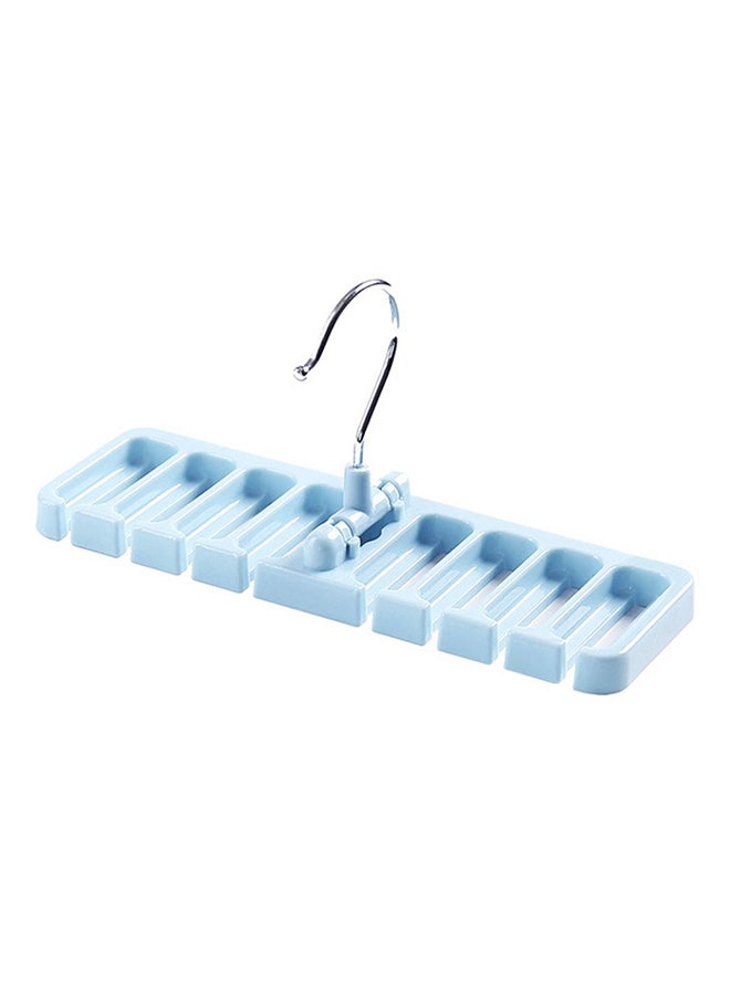 Multi Purpose Tie Belt Hanger Blue/Silver 22.7x7.5x10.8centimeter  - Image 1