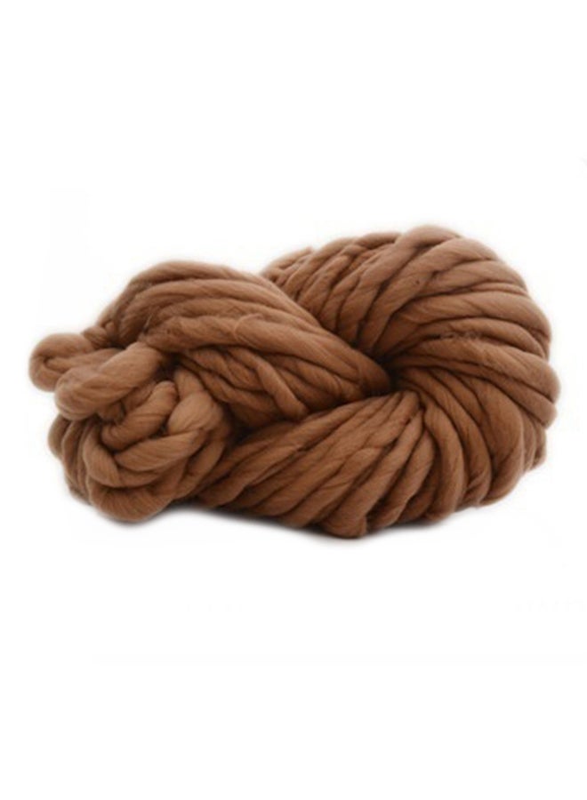 Wool Blend Sweater Coarse Yarn Brown 40000x20mm - Image 1