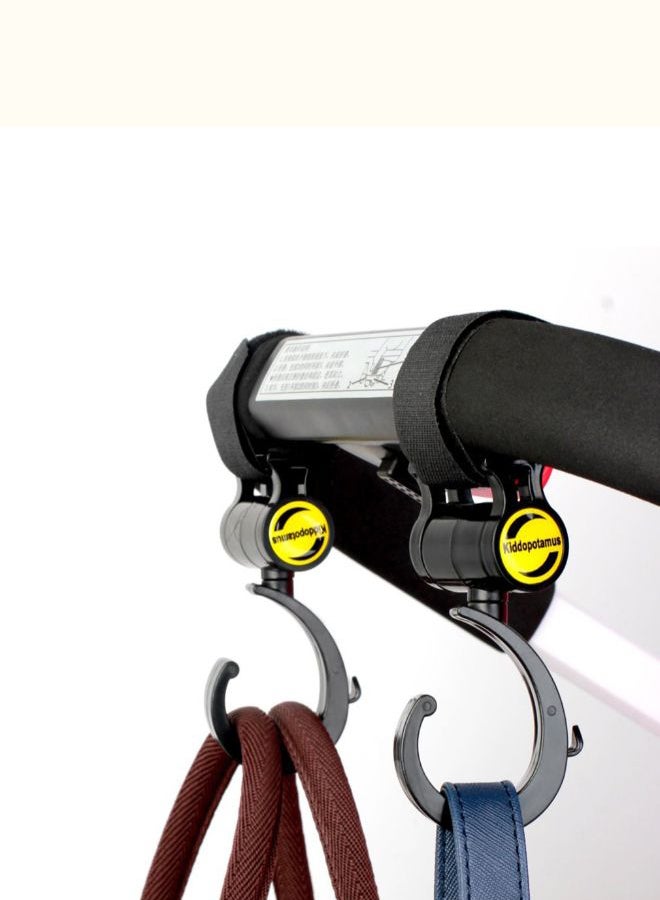 COZIME - 2-Piece Plastic Pushchair Stroller Buggy Hanger Set - Image 1