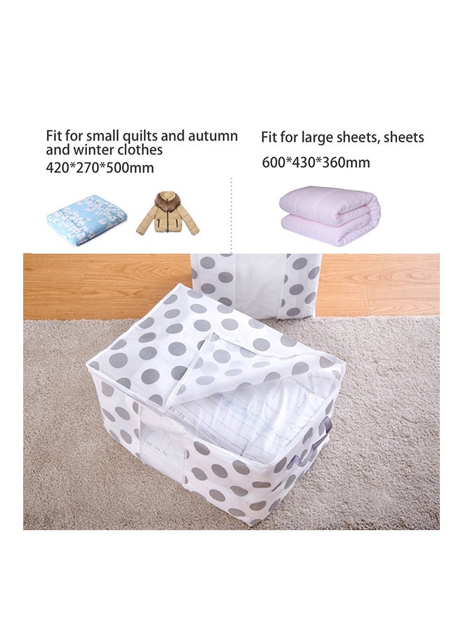 Mini Closet Storage Bag White/Grey 420 x 270mm  - Image 2