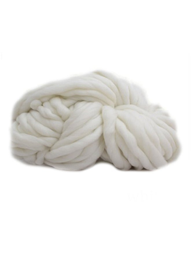 Wool Blend Sweater Coarse Yarn White 40000x20mm  - Image 1