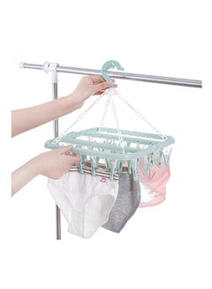 Generic 32 Clips Folding Clothes Hanger Green 325x325x175mm  - Image 2