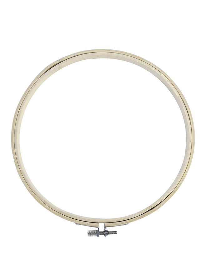 Round Handy Wooden Cross Stitch Machine Beige 13cm