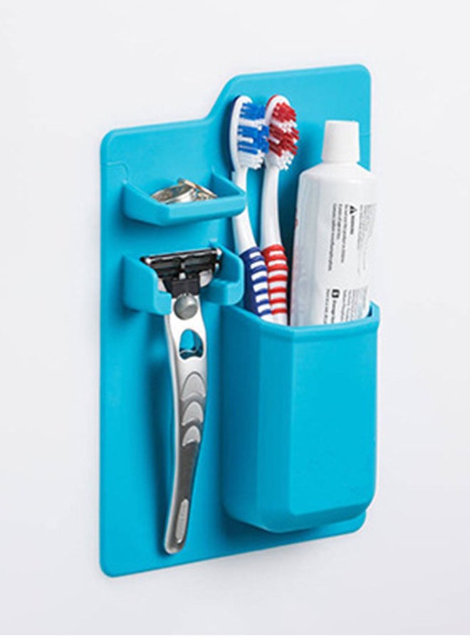 Generic Silicone Wall Toothbrush Holder Blue 21.5x14.5centimeter  - Image 3