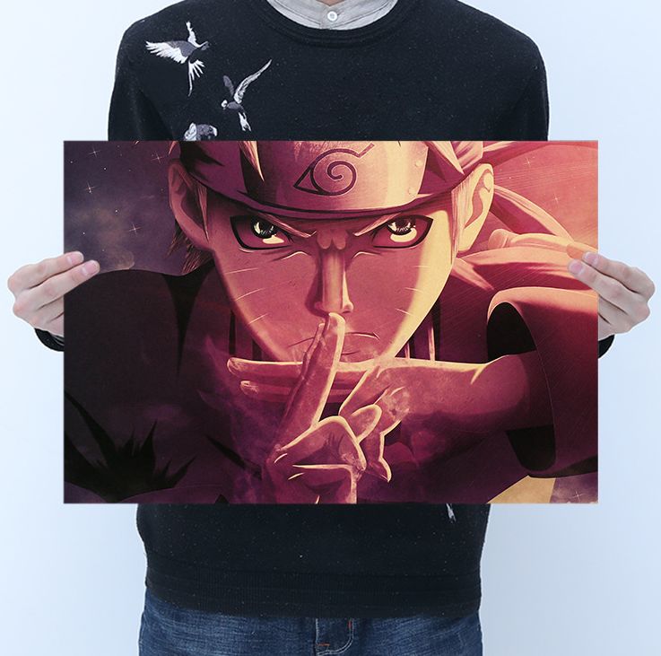 Shippuden Characters Poster Wall Sticker Multicolour 51 x 36cm - Image 2