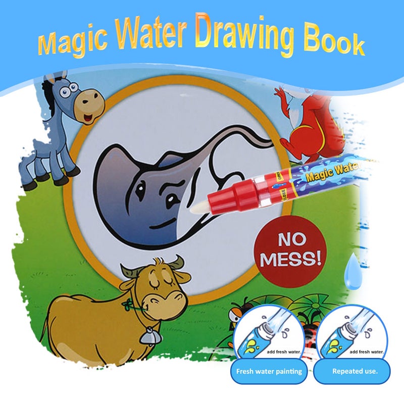 Magic Water Drawing Book With Magic Pen T361 Multicolour - Image 2