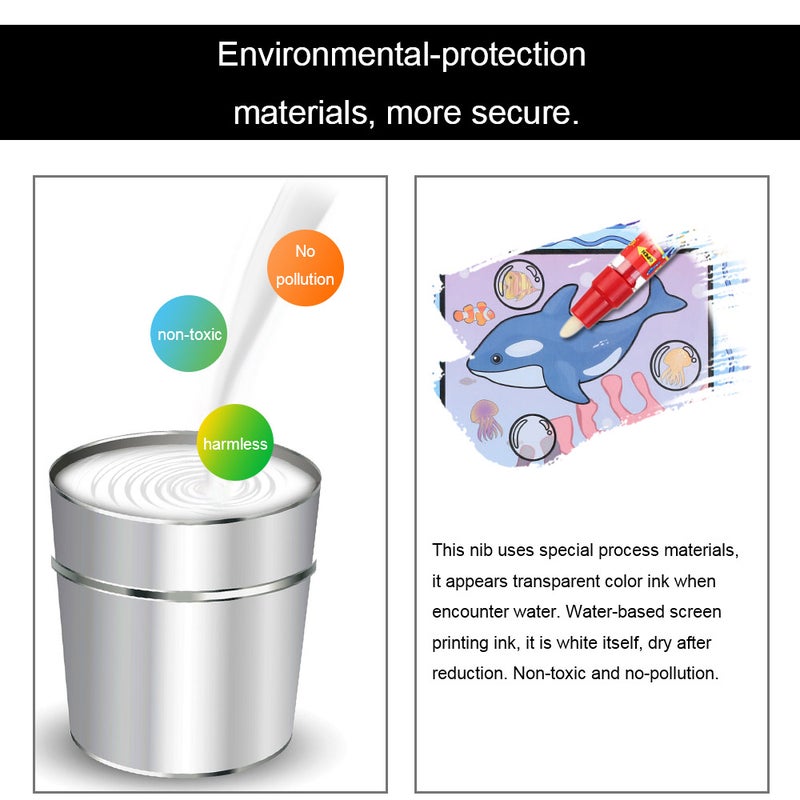 Magic Water Drawing Book With Magic Pen T361 Multicolour - Image 4